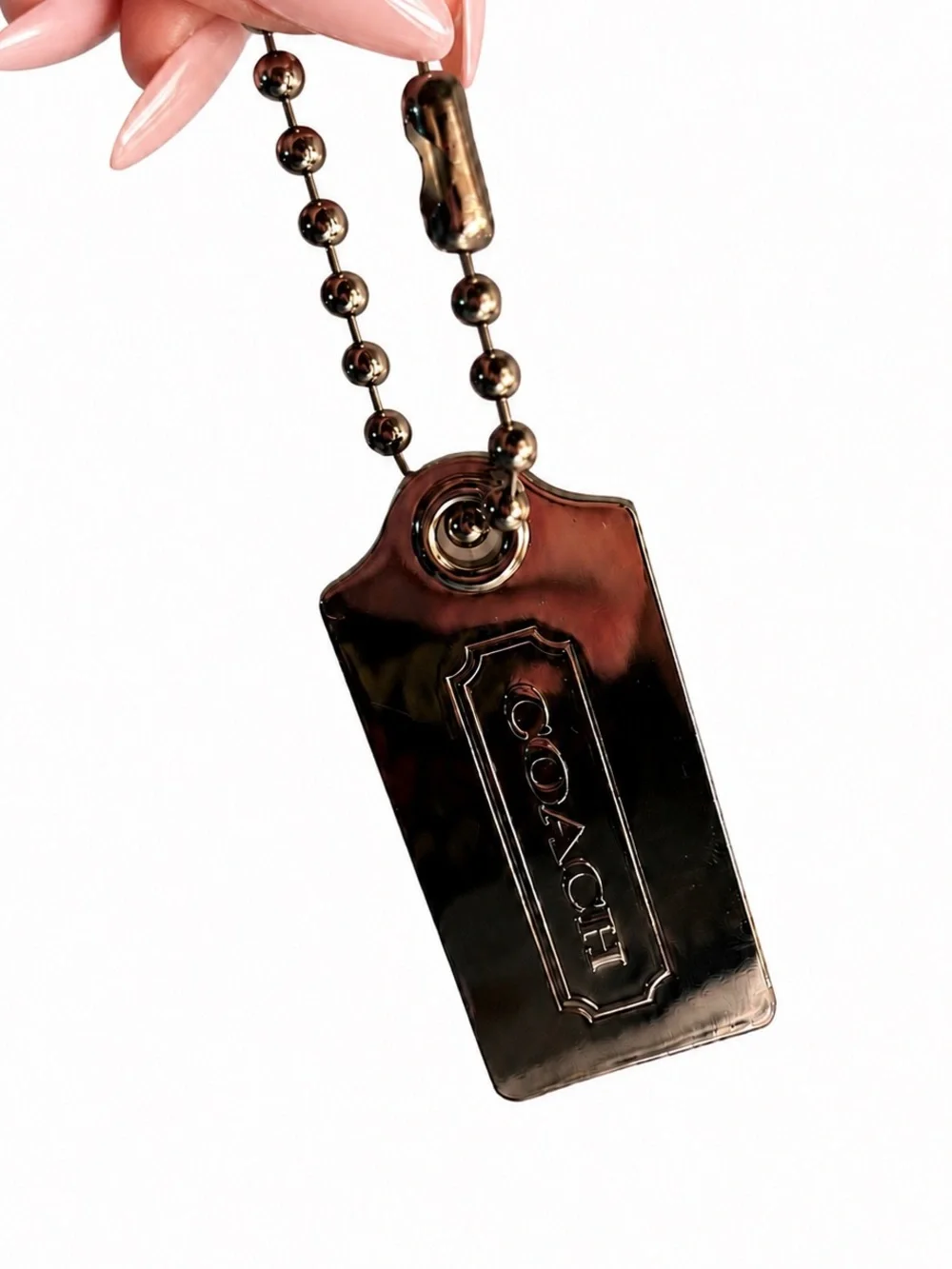 Coach Silver-Tone Metal Hangtag